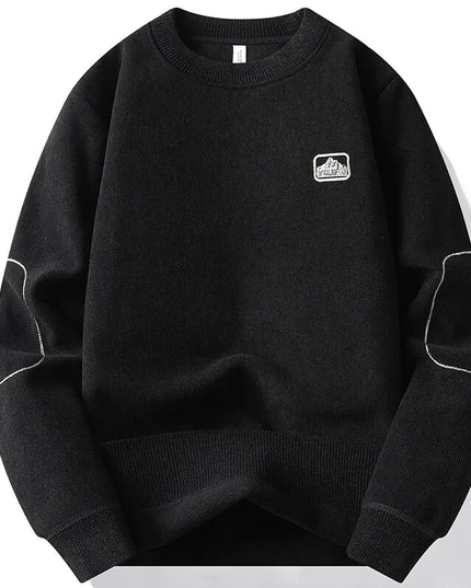 Men's Fleece-Lined Sweater - Warm, Comfortable Men's Pullover