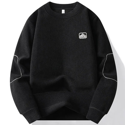Men's Fleece-Lined Sweater - Warm, Comfortable Men's Pullover