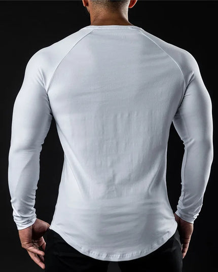Men's Compression Cotton Long Sleeve Sports Sweater
