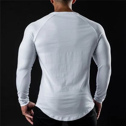 Men's Compression Cotton Long Sleeve Sports Sweater