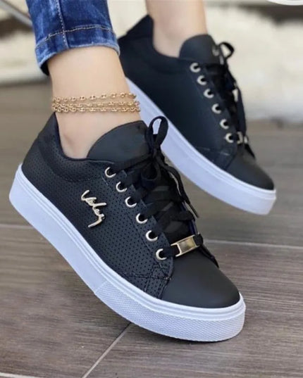 Women's Breathable Flat Sneakers with Soft Sole
