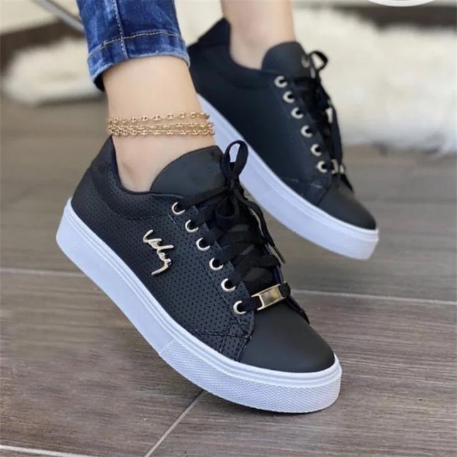 Women's Breathable Flat Sneakers with Soft Sole