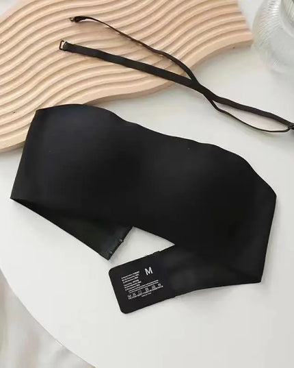 Seamless Strapless Tube Top Bra for Women – Thin Non-Slip Push-Up Design