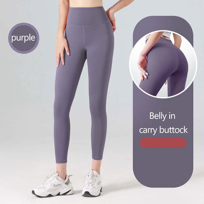 Women's High-Waisted Ribbed Yoga Pants - Various Colors