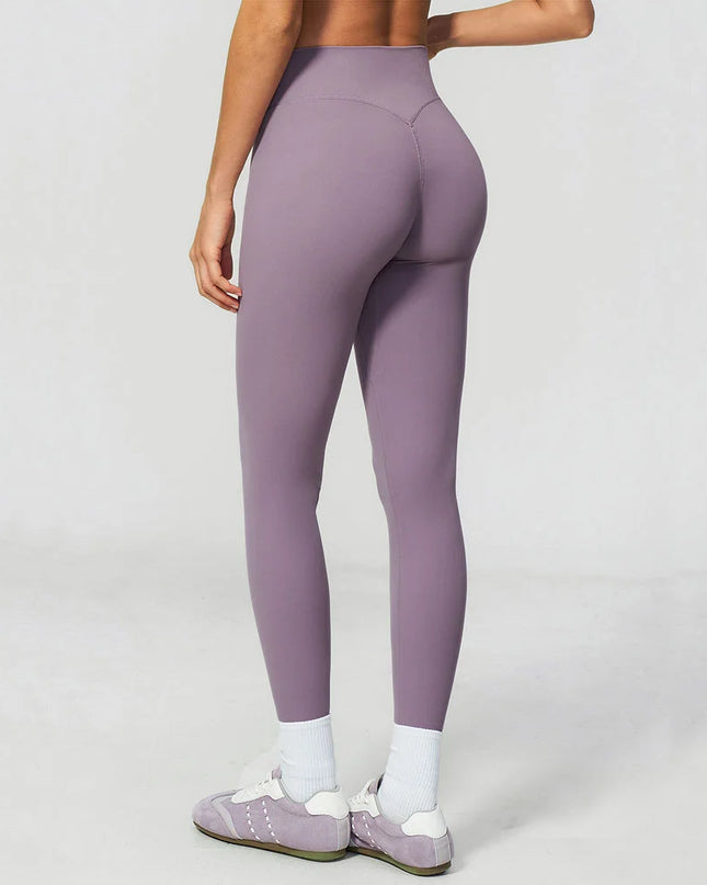High-Waisted Women's Fitness Leggings with Push-Up Design