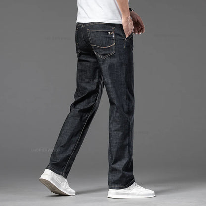 Slim Fit Men's Jeans - Straight Fit Casual Stretch Denim Pants for Men