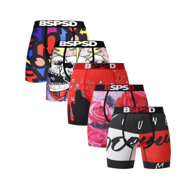 BPSD 5-Pack Men's Breathable Boxer Shorts Set