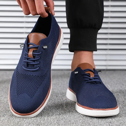 Men's Casual Canvas Slip-On Shoes – Comfortable Flat Sneakers for Everyday Wear
