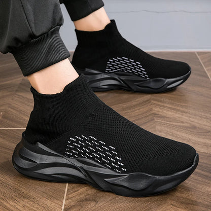 Unisex Breathable Lightweight Non-Slip Sneakers with Thick Sole