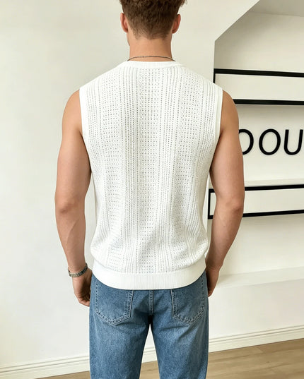 Men's Sleeveless Knitted Vest