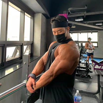 Men's Cotton Fitness Vest - Breathable Gym Sleeveless Top for Optimal Performance