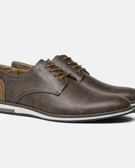 Men's Faux Leather Lace-Up Shoes