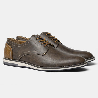 Men's Faux Leather Lace-Up Shoes