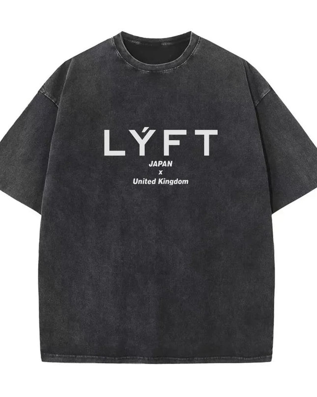 Lyft Washed Classic Cotton Men's Oversized T-Shirt
