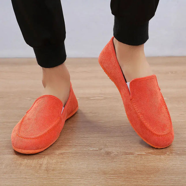 Men's Casual Canvas Loafers - Stylish Slip-On Shoes