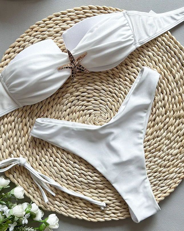 Women's Two-Piece Push-Up Bikini Set - Various Colors