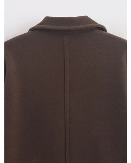 Duoperi Women's Woolen Coat - Warm & Stylish Winter Outerwear for Women