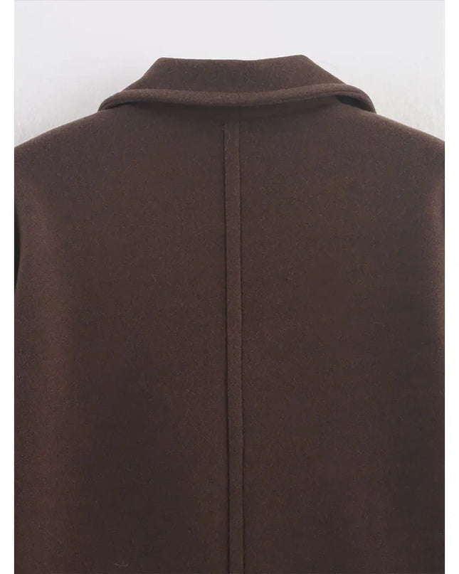 Duoperi Women's Woolen Coat - Warm & Stylish Winter Outerwear for Women