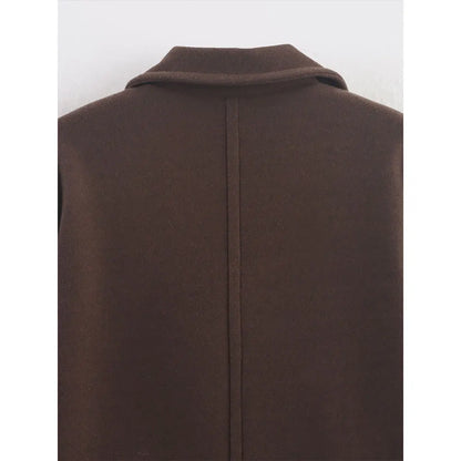 Duoperi Women's Woolen Coat - Warm & Stylish Winter Outerwear for Women