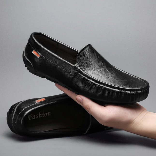 Men's Leather Flat Casual Loafers