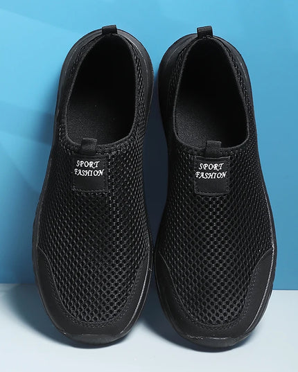 Mens Non-Slip Mesh Breathable Soft and Comfortable Flat-Soled Sneakers