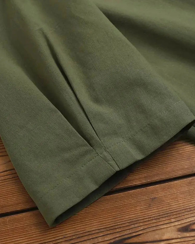 Vintage-Inspired Women's Short Sleeve Blouse with  Buttons- Various Colors
