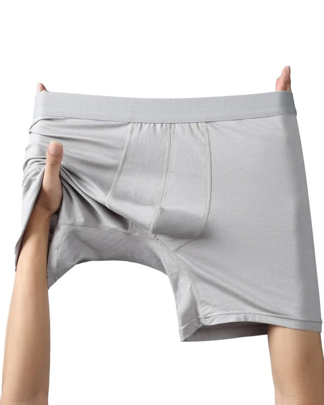 Men's Long Leg Boxer Briefs Multipack - 95% Bamboo Fiber & 5% Spandex