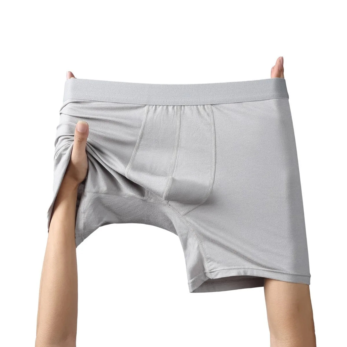Men's Long Leg Boxer Briefs Multipack - 95% Bamboo Fiber & 5% Spandex