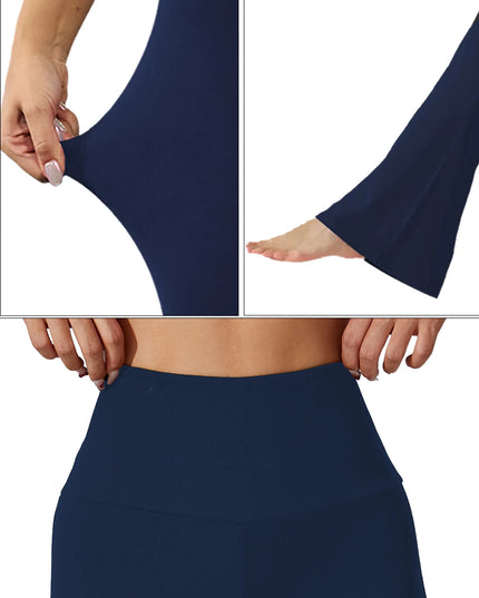 Women's High-Waisted Flare Pants with Tummy Control