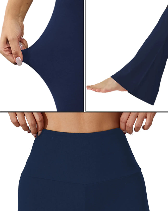 Women's High-Waisted Flare Pants with Tummy Control