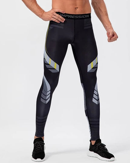 Men's Athletic Compression Pants for Sports and Training