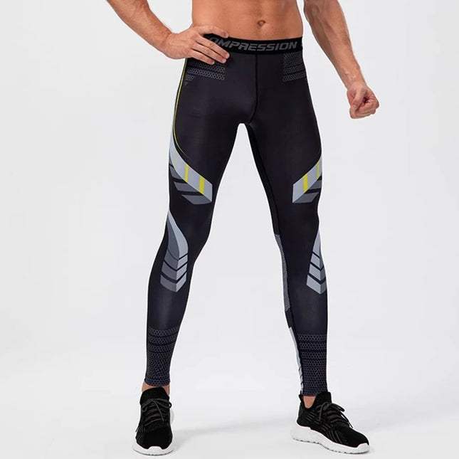 Men's Athletic Compression Pants for Sports and Training