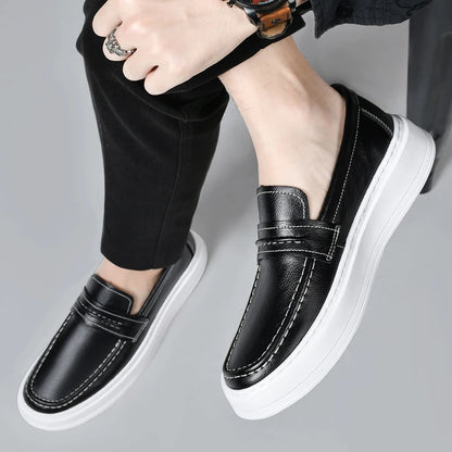 Men's Authentic Leather Dress Loafers