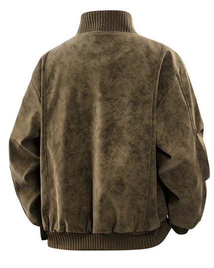 Men's Thick Fleece Jacket – Loose Fit Warm Winter Coat for Men