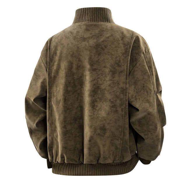 Men's Thick Fleece Jacket – Loose Fit Warm Winter Coat for Men