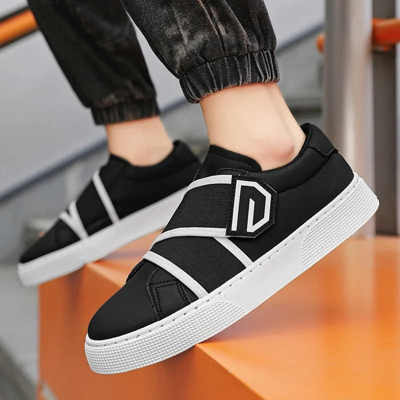 Men's Faux Leather Anti-Slip Sneakers