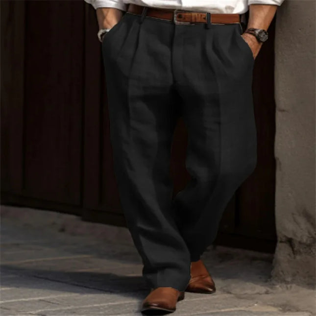 Men's Straight Pants Casual Loose Pants