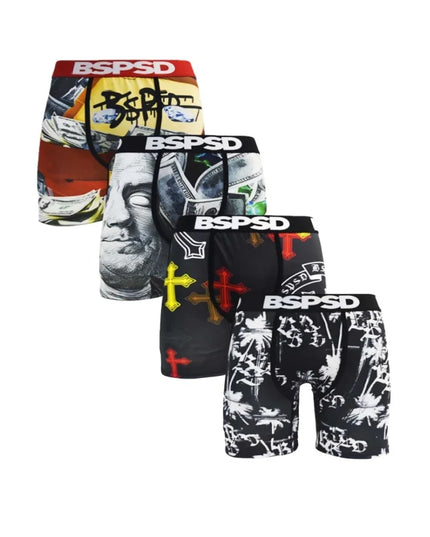 BPSD 5-Pack Men's Breathable Boxer Briefs Underwear