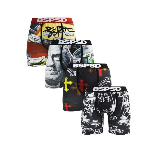 BPSD 5-Pack Men's Breathable Boxer Briefs Underwear
