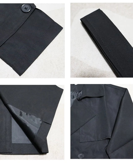 Korean-Inspired Trench Coat for Men - Streetwear Windbreaker Style