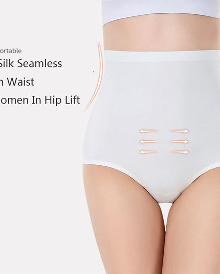 8-Pack Women’s Ice Silk Seamless Triangle Briefs - Comfortable, Tight Fit, Elastic Underwear Set
