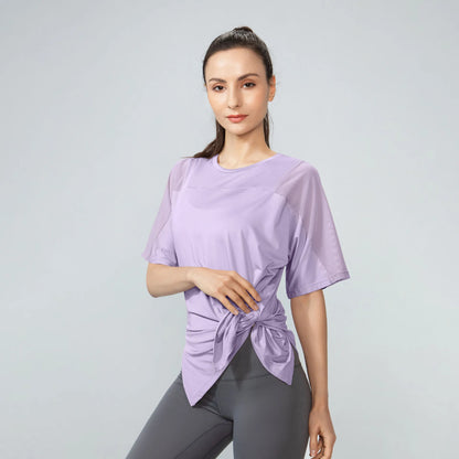 Women's Loose Fit Quick Dry T-Shirts with Split Hem