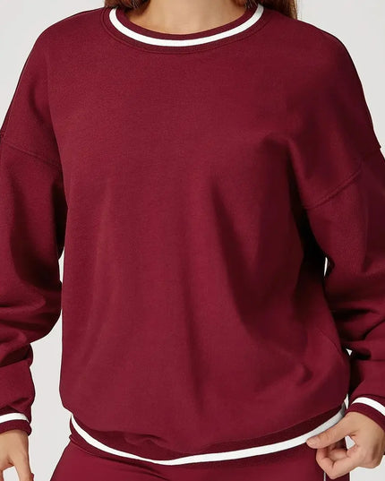 Women's Two-Piece Sweater and Shorts Set