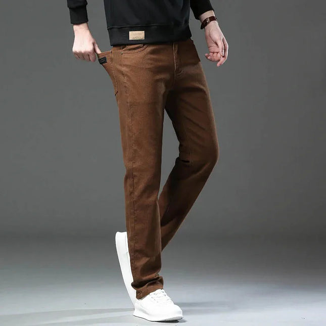 Men's Casual Stretch Straight-Leg Denim Jeans