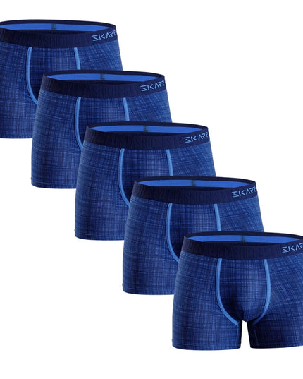 Premium 5-Pack Cotton Boxer Shorts for Men – Comfortable, Breathable Men's Underwear Set