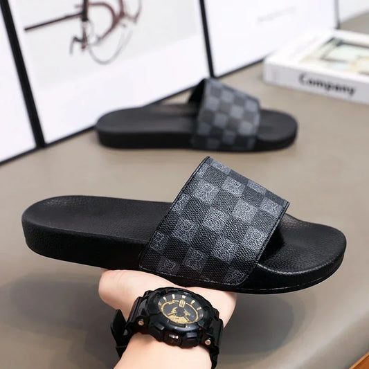 Men's Soft EVA Slide Sandals with Flat Bottoms