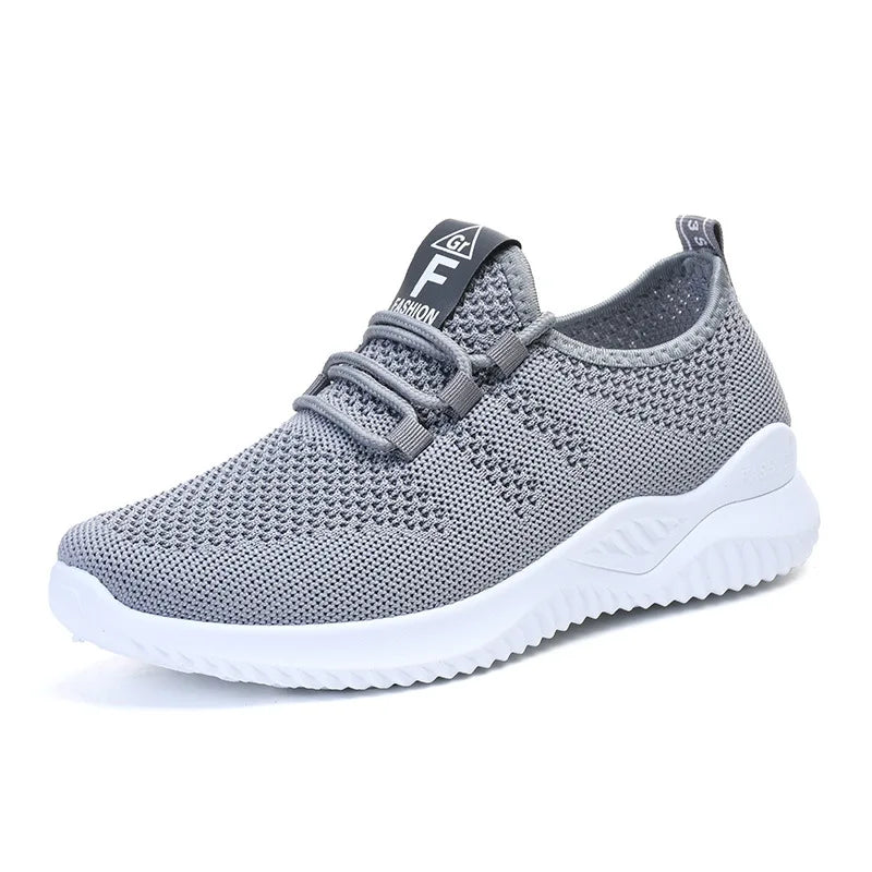 Women's Lightweight Breathable Mesh Running Shoes with Soft Bottom Comfort