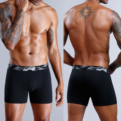5-Pack Men’s Camouflage Cotton Boxer Briefs – Comfortable Trunks Underwear for Men