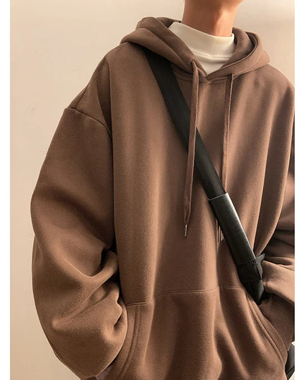 Men's Oversized Hoodie - Loose Fit Hooded Sweatshirt for Men