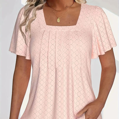 Stylish Women's Versatile Blouse with Loose Ruffle Sleeves